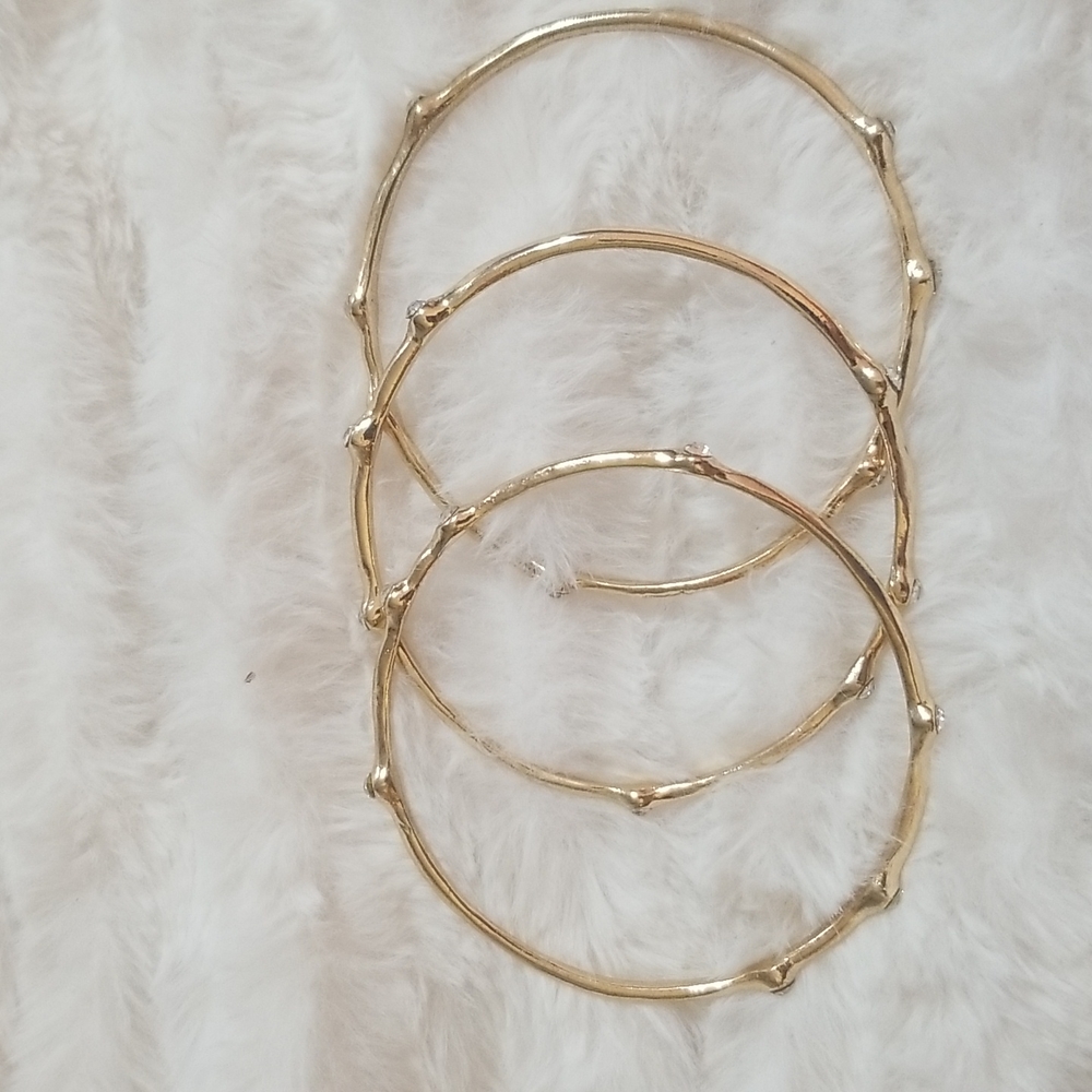 Stella & Dot bangle bracelets, set of three